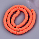 Handmade Polymer Clay Beads Strands US-CLAY-R089-6mm-123-2