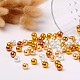 Caramel Mix Pearlized Glass Pearl Beads US-HY-X006-8mm-02-3