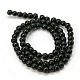 4mm Black Opaque Round Glass Beads Strands Spacer Beads US-X-GR4mm27Y-2