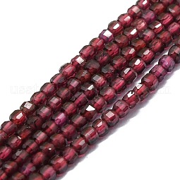 Grade A Natural Garnet Beads Strands US-G-P457-B01-39
