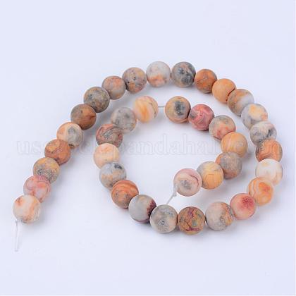 Natural Crazy Lace Agate Beads Strands&nbsp;US-G-Q462-8mm-12-2