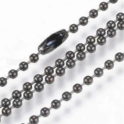304 Stainless Steel Ball Chain Necklace US-MAK-R012-02B-1