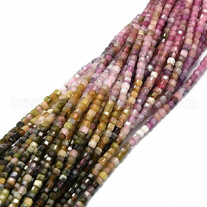 Natural Colorful Tourmaline Beads Strands US-G-E576-73-1