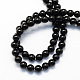 Round Natural Black Onyx Beads Strands US-G-S119-6mm-2