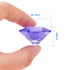 PandaHall Elite Acrylic Diamond Gems Pointed Back Cabochons US-GACR-PH0003-01-2