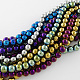 Non-magnetic Synthetic Hematite Beads Strands US-G-S096-6mm-M-1