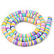 Handmade Polymer Clay Beads Strands US-CLAY-R089-6mm-107-2