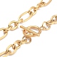 Ion Plating(IP) 304 Stainless Steel Figaro Chain Necklaces US-NJEW-O124-03G-3