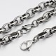 304 Stainless Steel Cross Rolo Chain Jewelry Sets US-SJEW-A077-02P-3