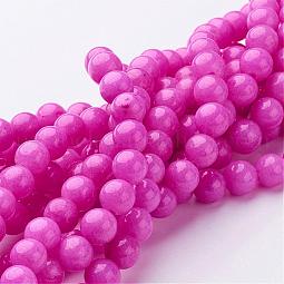 Natural Mashan Jade Round Beads Strands US-G-D263-6mm-XS30