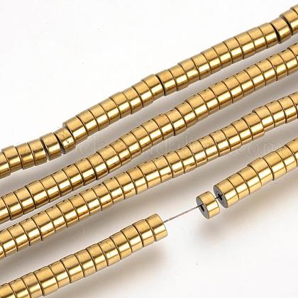 Electroplate Non-magnetic Synthetic Hematite Beads Spacers Strands US-G-Q486-73F-1