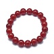 Natural Jade Bead Stretch Bracelets US-BJEW-K212-A-036-2