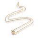 Brass Cable Chain Necklaces US-SW028-G-1