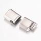 304 Stainless Steel Magnetic Clasps with Glue-in Ends US-STAS-G071-39P-2