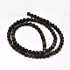 Frosted Natural Golden Sheen Obsidian Round Bead Strands US-G-F266-04-4mm-2