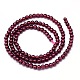 Mozambique Import Natural Grade A Garnet Round Beads Strands US-G-E300-A-4mm-3