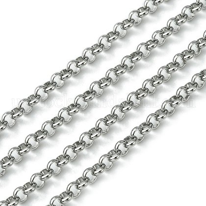 304 Stainless Steel Rolo Chains US-STAS-M032-42P-4.7mm-1