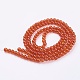 Spray Painted Crackle Glass Beads Strands US-CCG-Q001-6mm-09-2