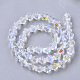 Electroplate Glass Beads Strands US-EGLA-Q118-6mm-C17-2