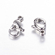304 Stainless Steel Lobster Claw Clasps US-STAS-R050-10x6mm-2