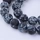 Natural Snowflake Obsidian Beads Strands US-G-Q462-6mm-10-1