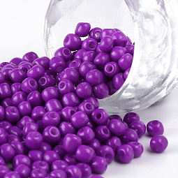 Baking Paint Glass Seed Beads US-SEED-US0003-4mm-K13