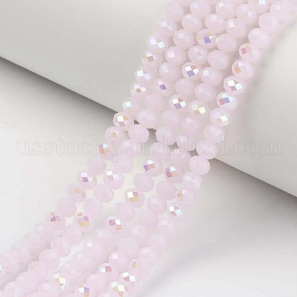 Electroplate Glass Beads Strands US-EGLA-A034-J6mm-L05-1