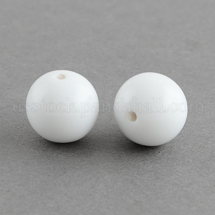 Chunky Bubblegum Round Acrylic Beads US-SACR-S044-20mm-01-1