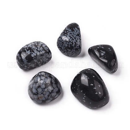 Natural Snowflake Obsidian Beads US-G-K302-A05-1