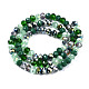 Electroplate Glass Beads Strands US-EGLA-N002-12D-2