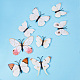 Artificial Plastic Butterfly Decorations US-DJEW-PH0002-02-4