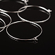 Silver Color Plated Brass Earring Hoops US-X-EC067-4S-3