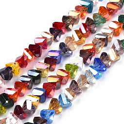Electroplate Glass Beads Strands US-EGLA-N002-06L