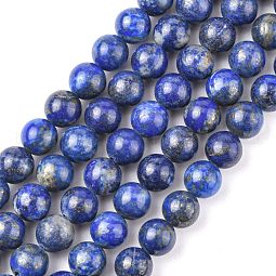 Natural Lapis Lazuli Beads Strands US-G-G099-8mm-7