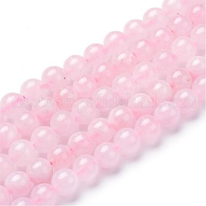 Natural Rose Quartz Beads Strands US-G-T055-8mm-13-1