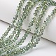 Electroplate Transparent Glass Beads Strands US-EGLA-A034-T8mm-S11-1