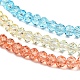 Transparent Painted Glass Beads Strands&nbsp;US-DGLA-A034-T4mm-A13-4