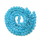 Drawbench & Baking Painted Glass Beads Strands US-DGLA-Q023-6mm-DB80-3