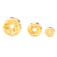 Rondelle Brass Rhinestone Spacer Beads US-RB-PH0001-04G-NF-4