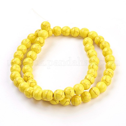 Synthetic Turquoise Beads Strands&nbsp;US-TURQ-G106-8mm-02I-2