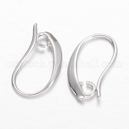 Brass Earring Hooks US-KK-F371-20P-1