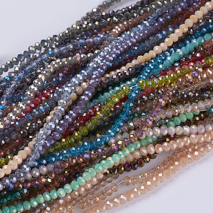 Glass Beads Strands US-GLAA-F077-1
