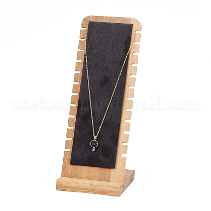 Bamboo Necklace Display Stand US-NDIS-E022-04A-1