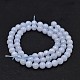 Round Natural Blue Lace Agate Bead Strands US-G-F289-27-6mm-2