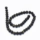 Natural Golden Sheen Obsidian Beads Strands US-G-L476-08-3
