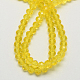 Handmade Imitate Austrian Crystal Faceted Rondelle Glass Beads US-X-G02YI084-2