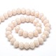 Opaque Solid Color Crystal Glass Rondelle Beads Strands US-EGLA-F046A-09-3