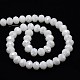 Electroplate Opaque Solid Color Crystal Glass Rondelle Beads Strands US-EGLA-F046A-18AB-3
