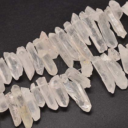 Natural Quartz Crystal Beads Strands US-G-A142-06E-1