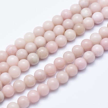Natural Pink Opal Beads Strands US-G-E444-28-8mm-1